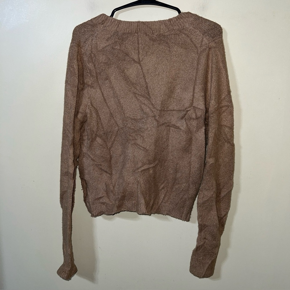 Madewell Tan Knit Cardigan Small Camel - Picture 4 of 4